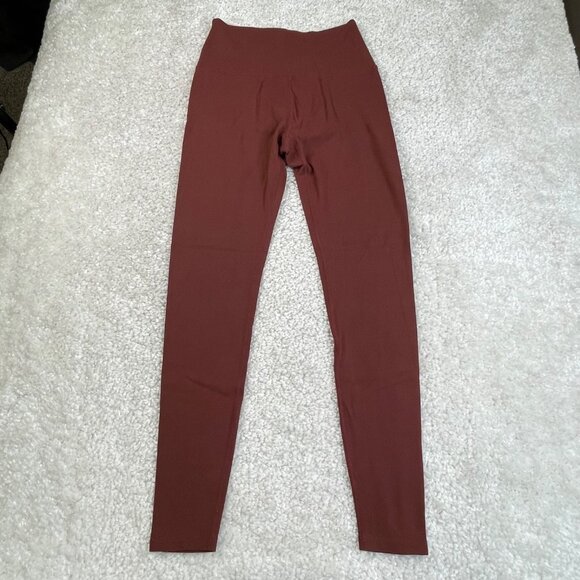 Beyond Yoga Caught In The Midi High Waisted Legging Red Brown - Picture 2 of 9